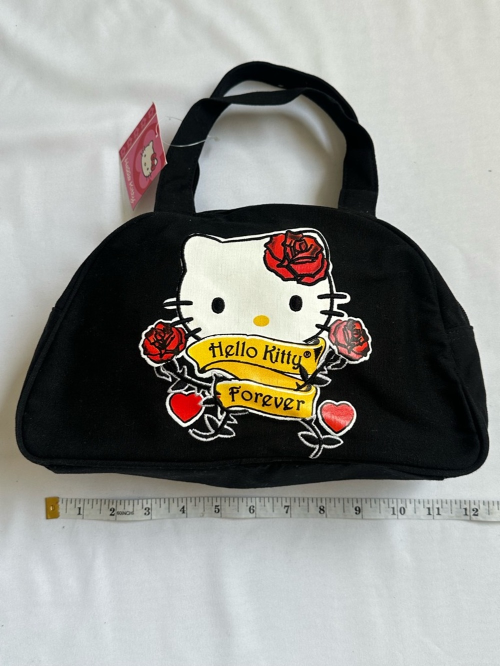 NWT Hello Kitty Black Bag Red Rose
